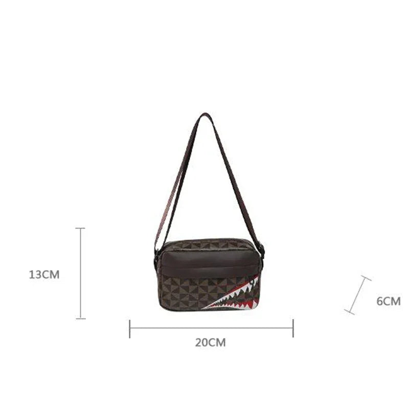Creative Shark Mouth Crossbody Bag Simple Coin Purse Mobile Phone Bag
