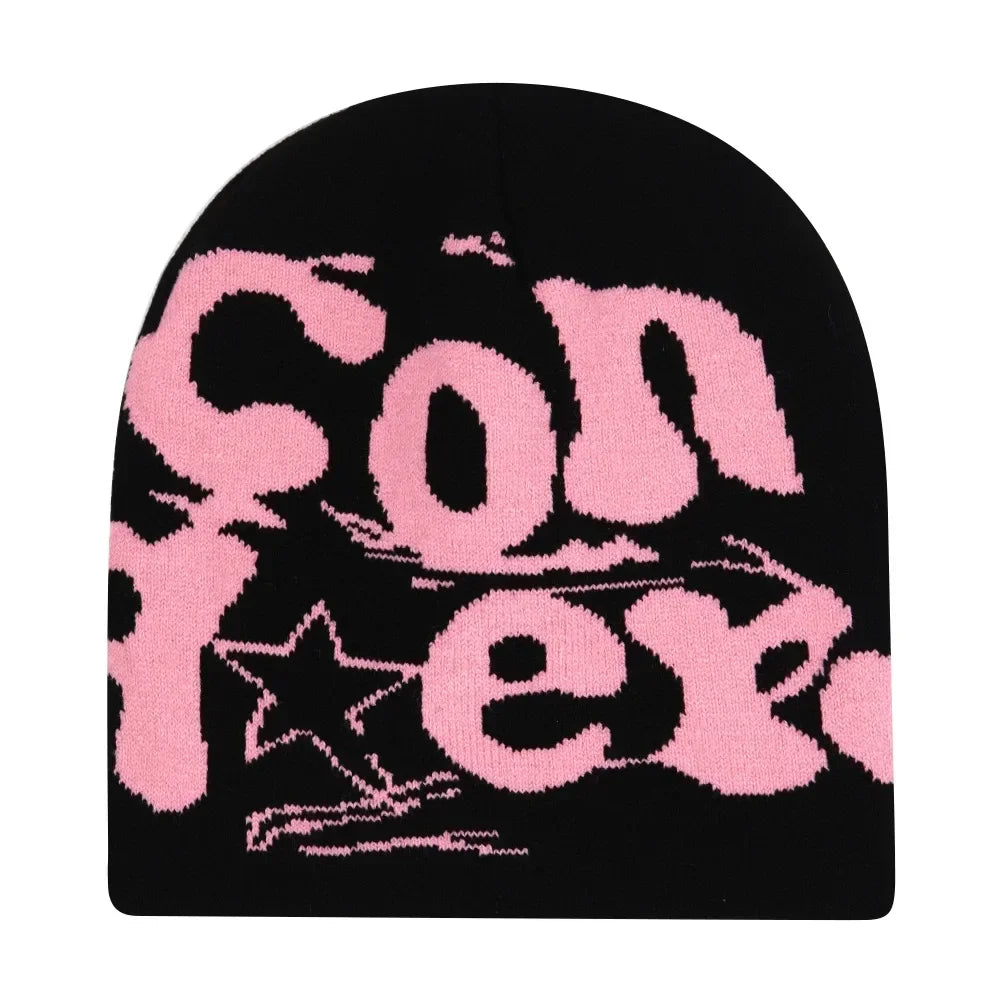 Y2K Letter Knitted Winter Autumn Beanie Cap Men Women Kanye Beanies Gorras Hombre Top Warm Skiing Hat Ear Hats Hip Hop Skullcap