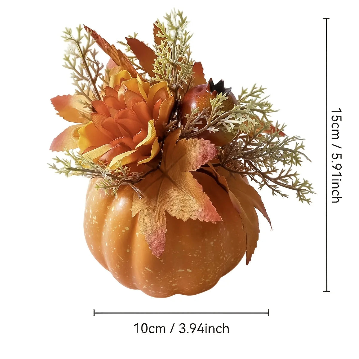 1pc Harvest Thanksgiving Autumn Artificial Flowers and Pumpkin Ornaments Placement on Home Dining Tables Thanksgiving Decor