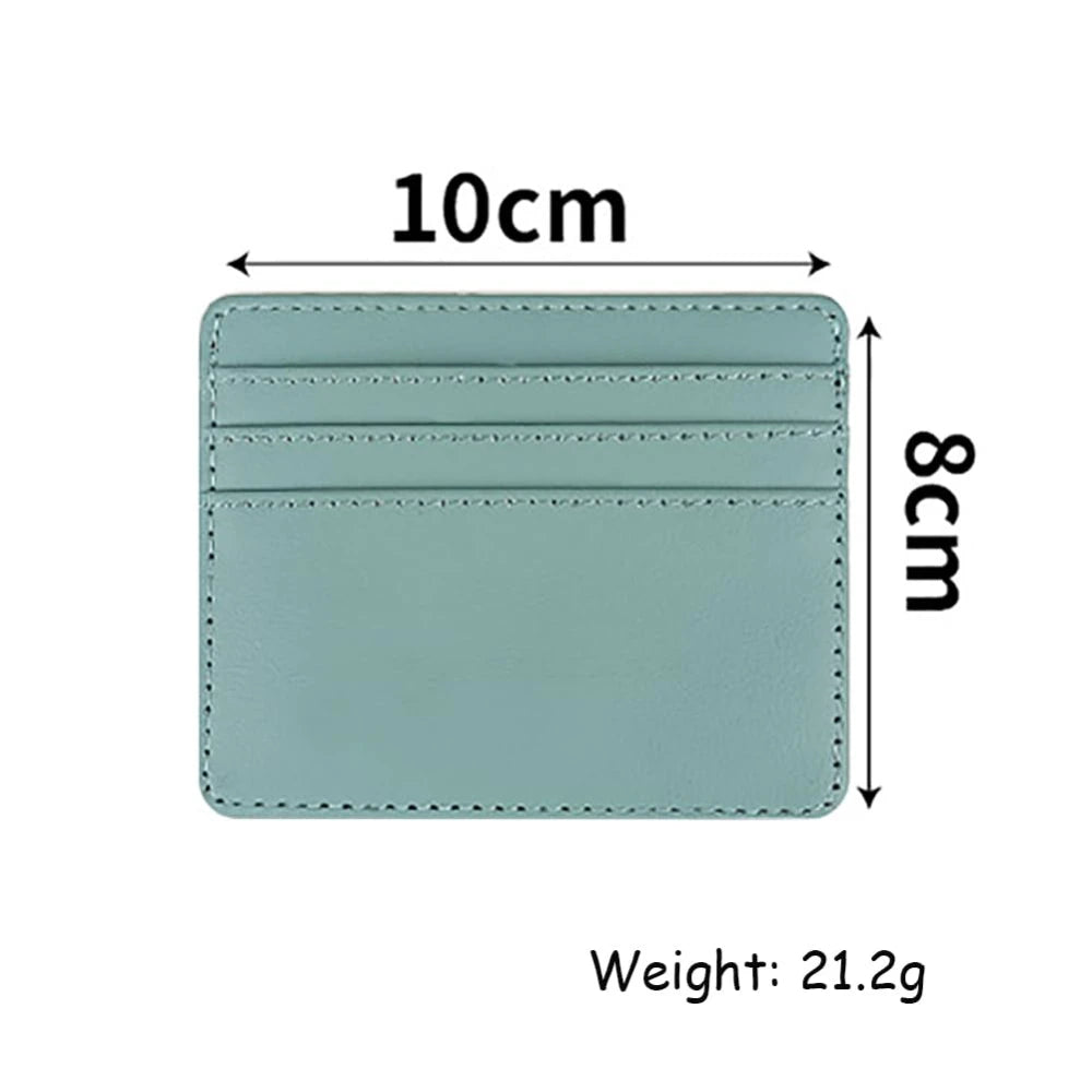 Ultra-thin Leather Mini Wallet Slim Bank Credit Card Holder Men's