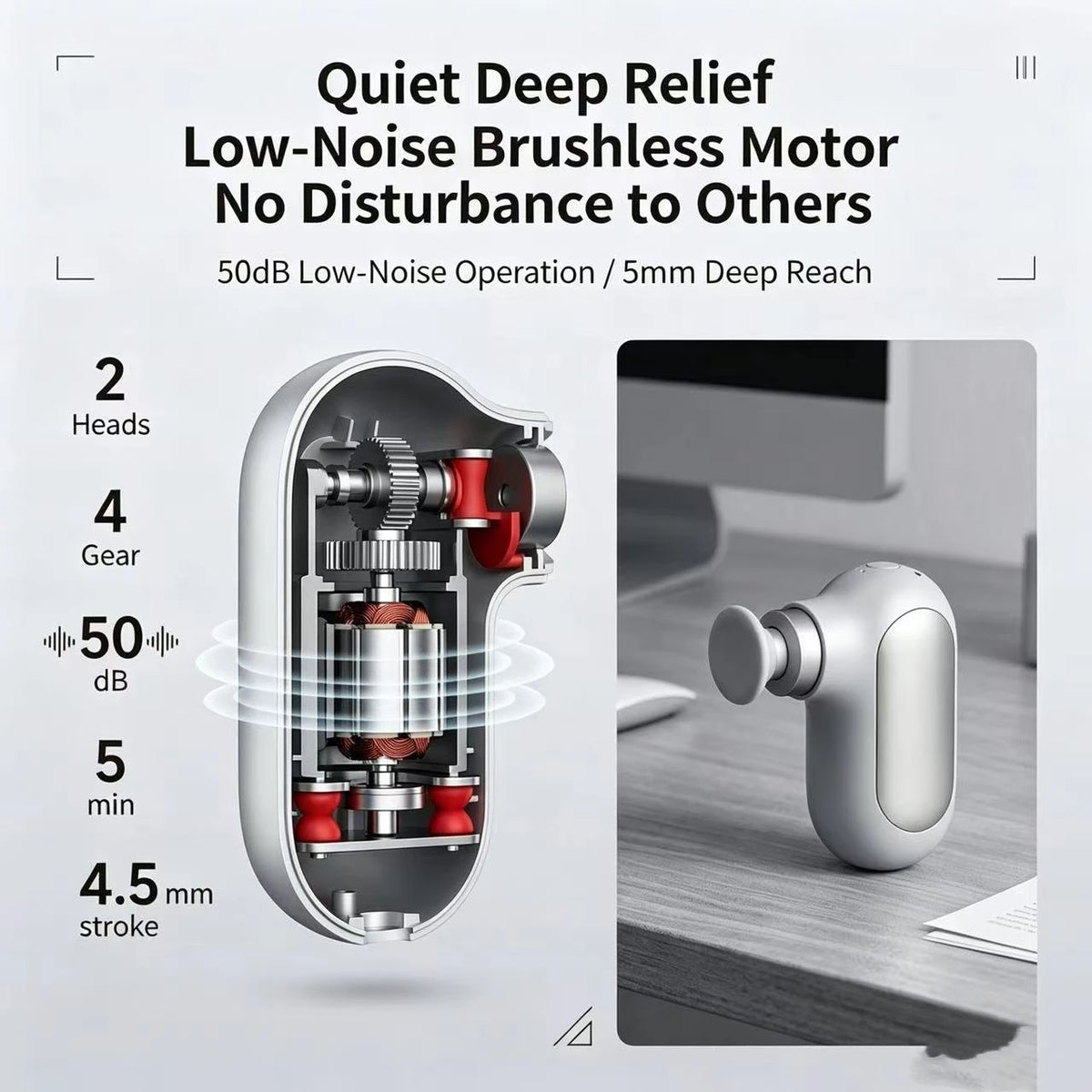 Multifunctional Mini Muscle Massage Gun Cordless Muscle Relaxation
