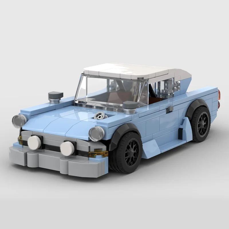 287 PCS Speed Hypercar 1959 Anglia Custom MOC Customize Modular Building Block Popular Technology Model DIY Christmas Toy Gift
