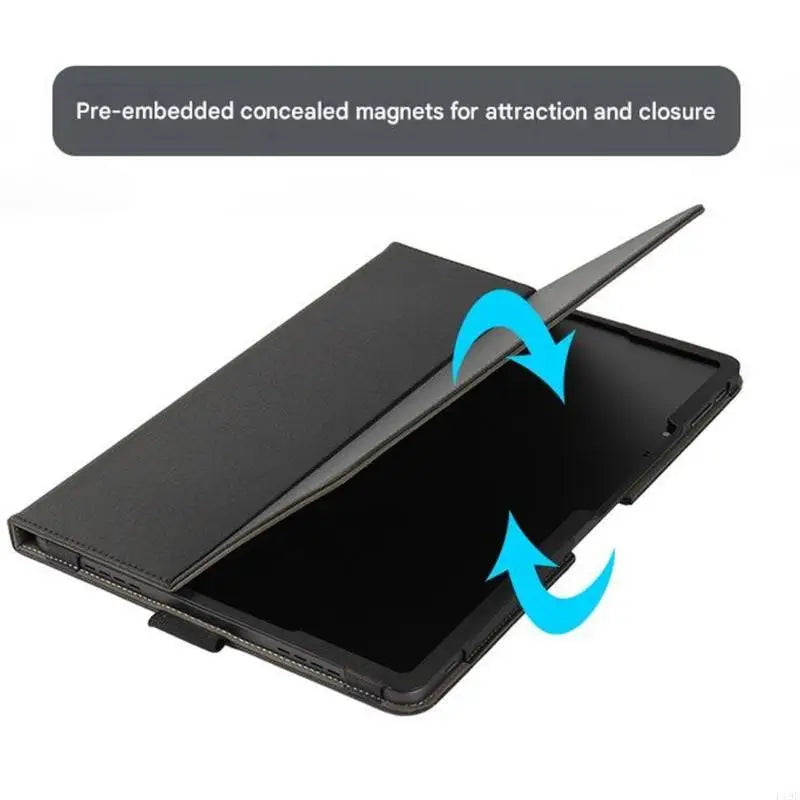 Tablets Case Folding Stand Protective Cover for Tab 12.2Inch Tablets with Builts In Hand Straps And Pencil Holder F19E