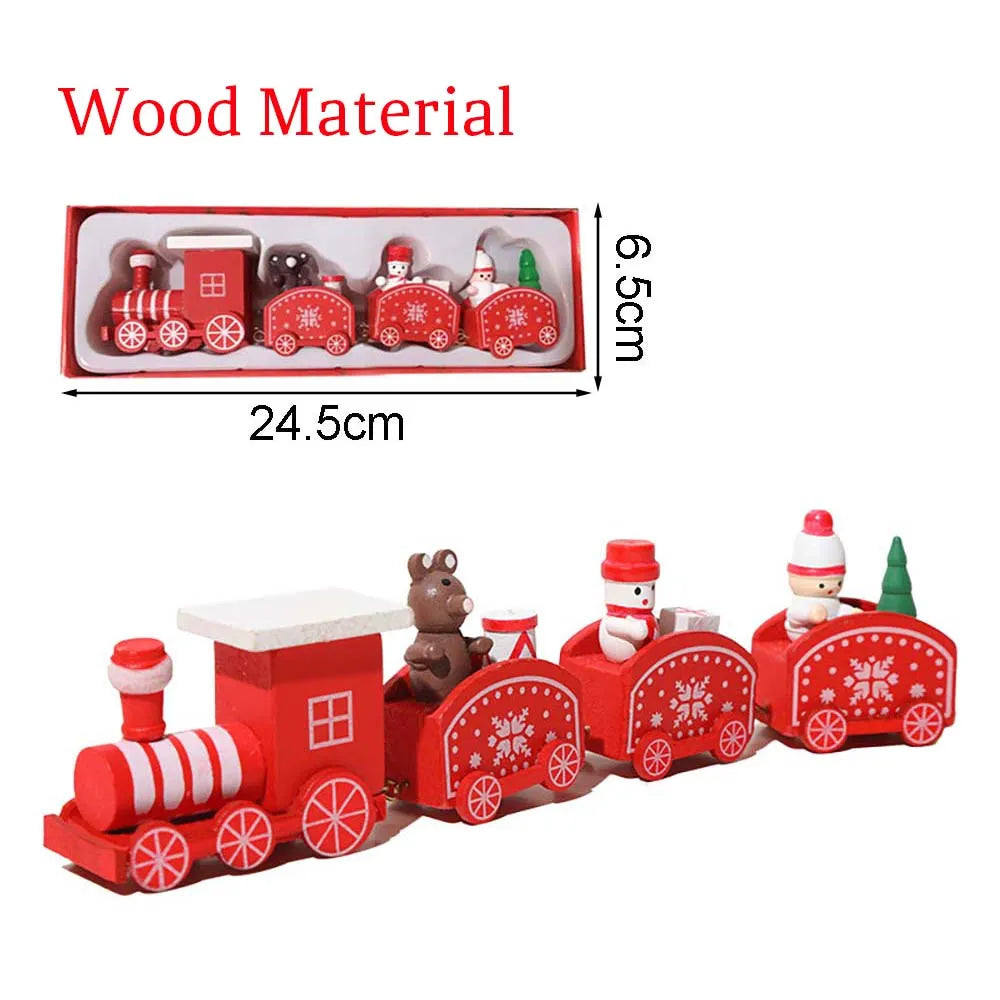 Christmas Wood Train,Merry Christmas Decorations For Home 2026,Christmas Ornament,New Year 2026 Gifts