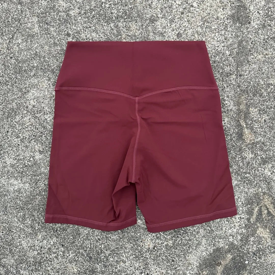 High Waist Seamless Yoga Shorts with Pocket