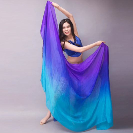 Hand Dyed Silk Belly Dance Veil