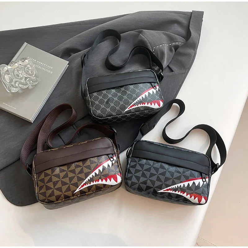 Creative Shark Mouth Crossbody Bag Simple Coin Purse Mobile Phone Bag