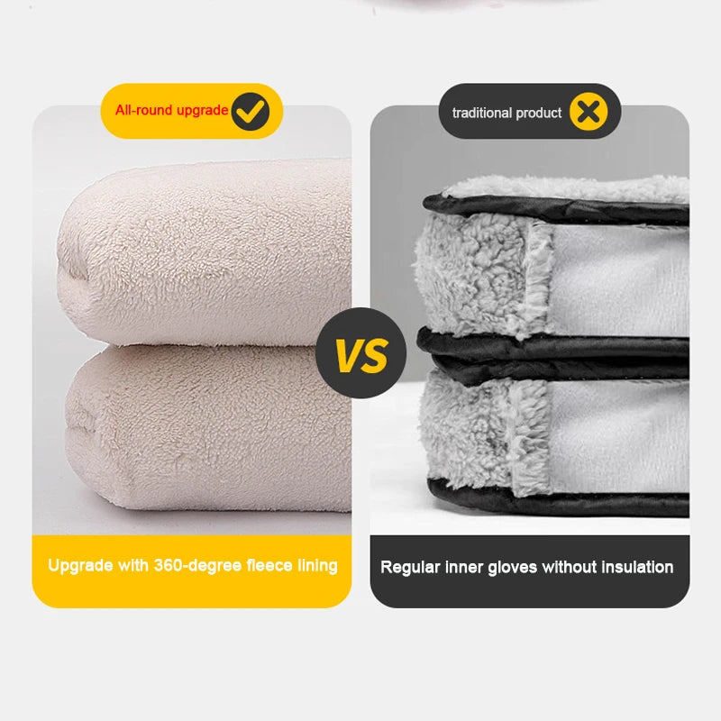 Winter Warmth Preservation Intensification Gloves For Hands Motorcycle Handlebar Muffs Waterproof Cold Weather Gear Bike Hand