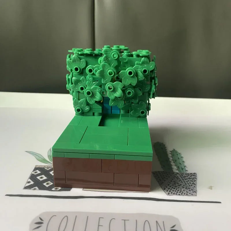MOC Building Block Homer Backing Into The Bushes Technology Bricks Birthday Christmas Holiday DIY Gifts Parties Gifts