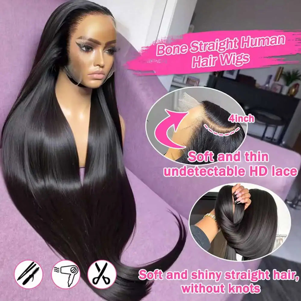 HD Lace Frontal Straight Human Hair Wig