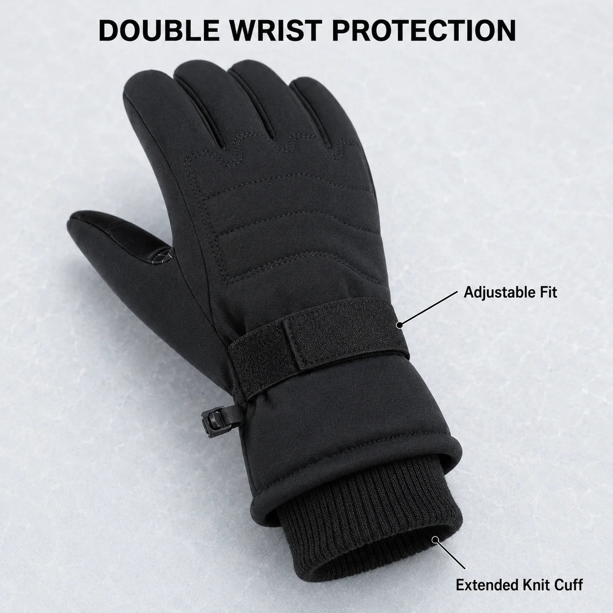 Winter Cycling Gloves Men Women Thermal Touchscreen Windproof Water Resistant Anti Slip Bike Gloves for Running Skiing
