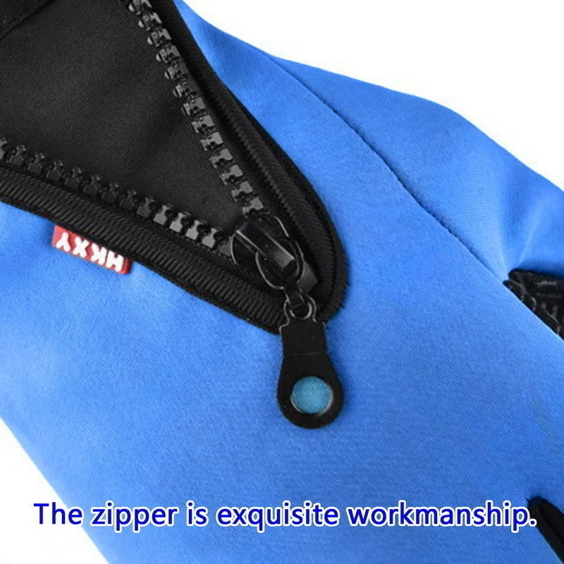Winter Warm Cycling Gloves Bicycle Warm Touchscreen Full Finger Glove Waterproof Outdoor Bike Skiing Fishing Motorcycle Riding