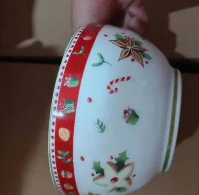 German V Bao Tableware Christmas Biscuits Plate Dish Rectangular Mug Plate Salad Dish Dessert Plate Fruit Holder