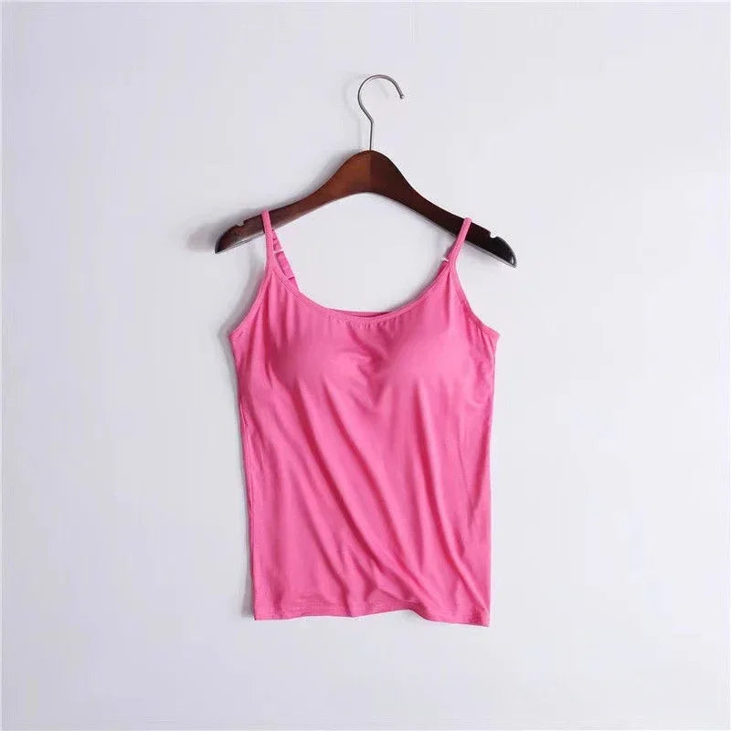 Camisole with Built-In Padded Bra