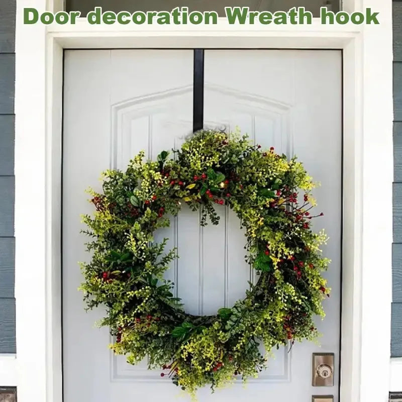 30cm/12in Wreath Hanger Rustproof Corrosion Resistant Strong Load-Bearing Easy to Install Christmas Wreath Hanger Decor