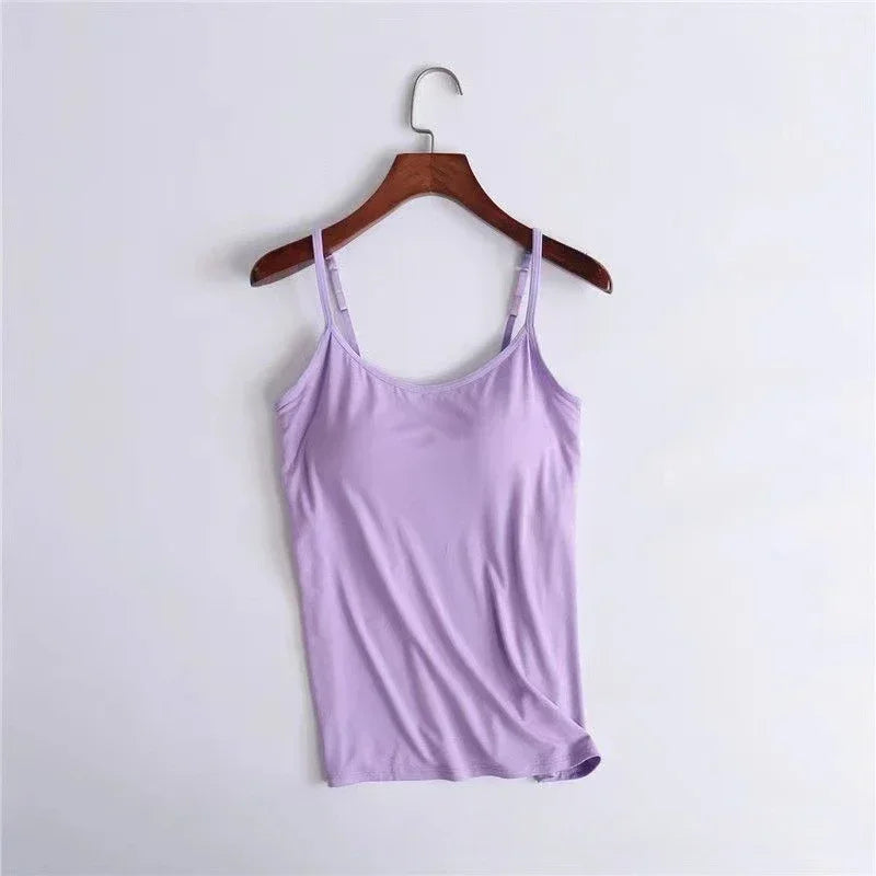 Camisole with Built-In Padded Bra