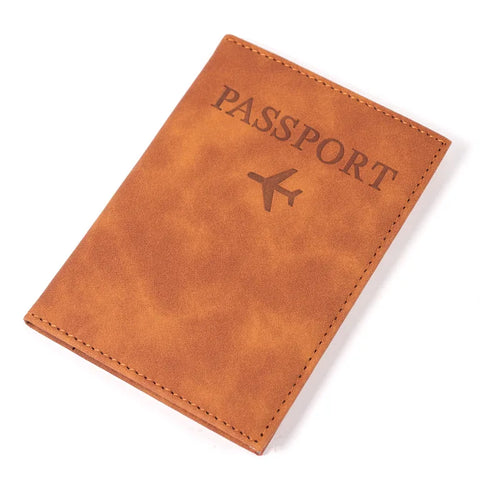 Airplane Passport Cover Case for Women Men Travel Passport Case Cute