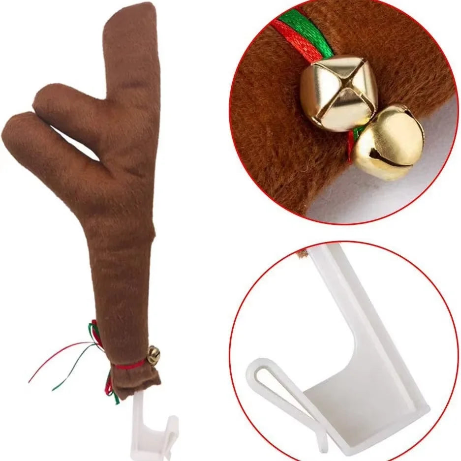 Christmas Car Decoration Antlers Car Antlers Christmas Decoration Christmas Car Decoration Tail Antlers