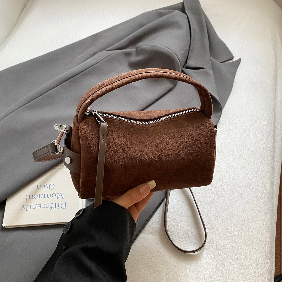 Luxury Designer Purses Fashionable Retro Mini PU Leather Shoulder Bags for Women Bucket Crossbody Bag 2026