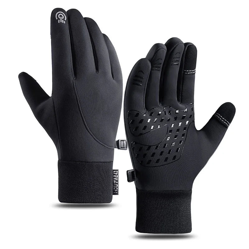 Winter Gloves Men Thermal Warm Fleece Touchscreen Driving Bike Running Motorcycle Hiking Snow Cold Weather for Driving/Cycling