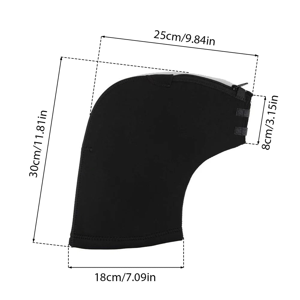 Winter cycling warm gloves, mountain bike protective gloves, thick windproof motorcycle gloves