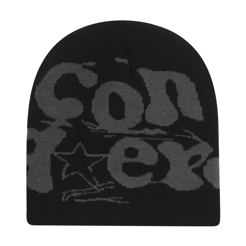 Y2K Letter Knitted Winter Autumn Beanie Cap Men Women Kanye Beanies Gorras Hombre Top Warm Skiing Hat Ear Hats Hip Hop Skullcap