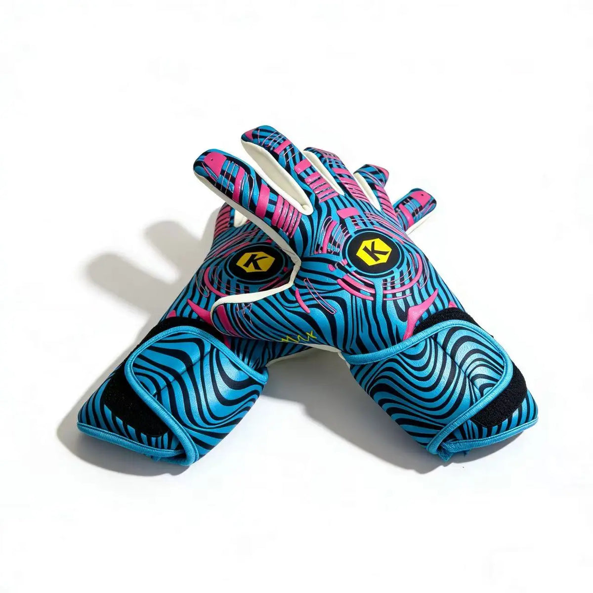 A pair of professional goalkeeper gloves for wear-resistant training.
