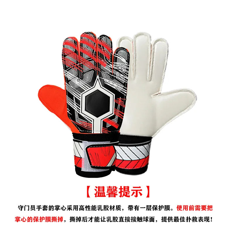 Professional Soccer Goalkeeper Gloves With Finger Save Guards, Thickened Anti Slip Latex Goalie Gloves For Adults Kids Men Women