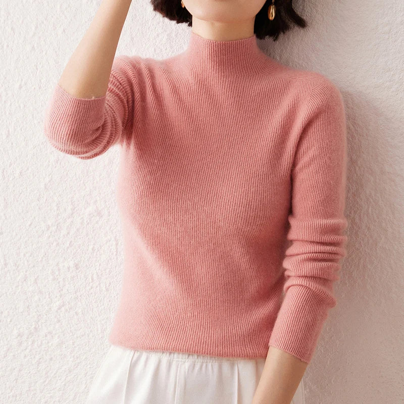 Pure Cashmere Turtleneck Sweater