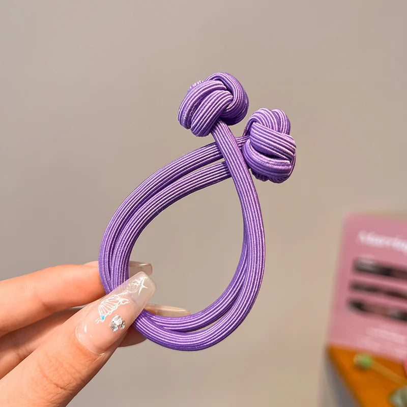 Simplicity Stretch Rubber Hair Ties for Women High Elasticity Fashion Girl Head Rope Scrunchie Hair Accessories