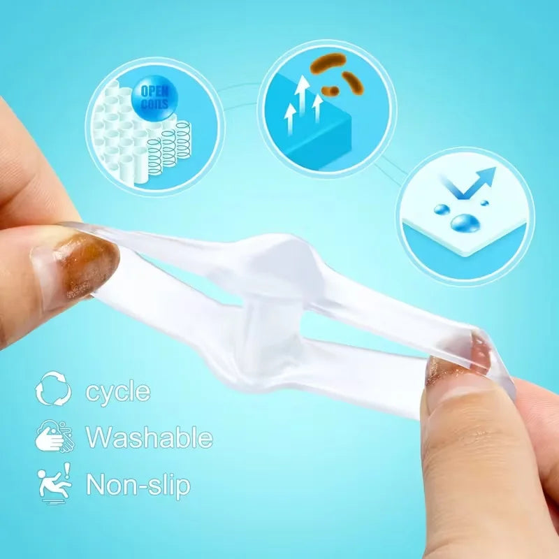 6pcs Toe Separators, High-Quality Silicone, Soft, Durable, Unscented, Latex-Free, Washable and Reusable Toe Spacers for Comfort