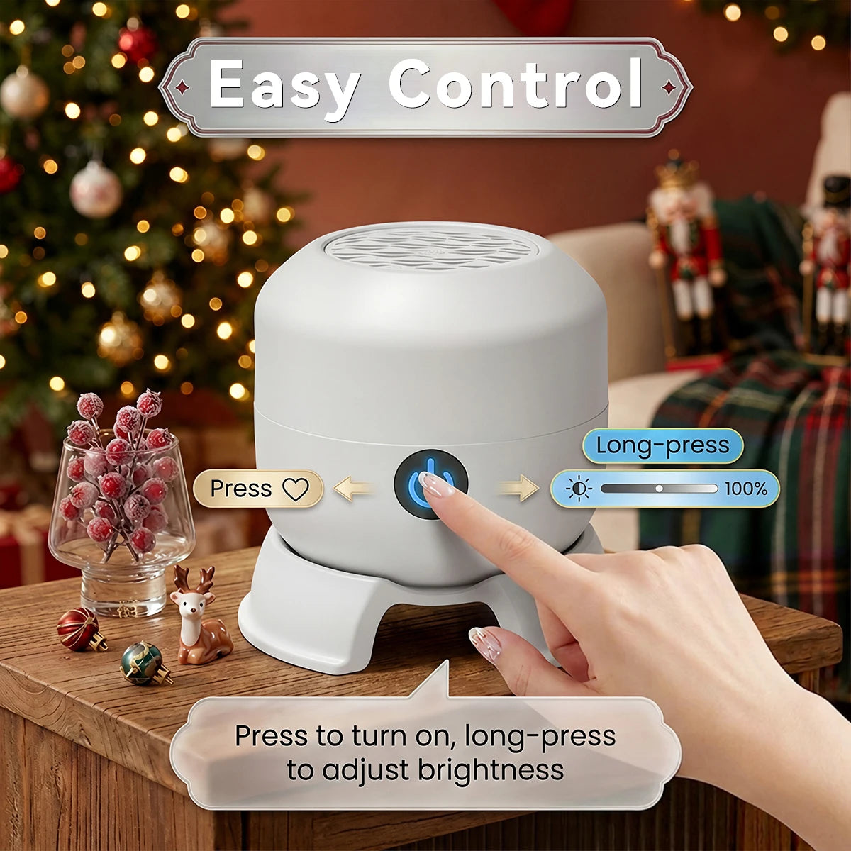 Christmas Projector Light 22 Patterns Rotating LED Projection Lamp Santa Claus Snowflake Elk Xmas Decor Night Light Rechargeable