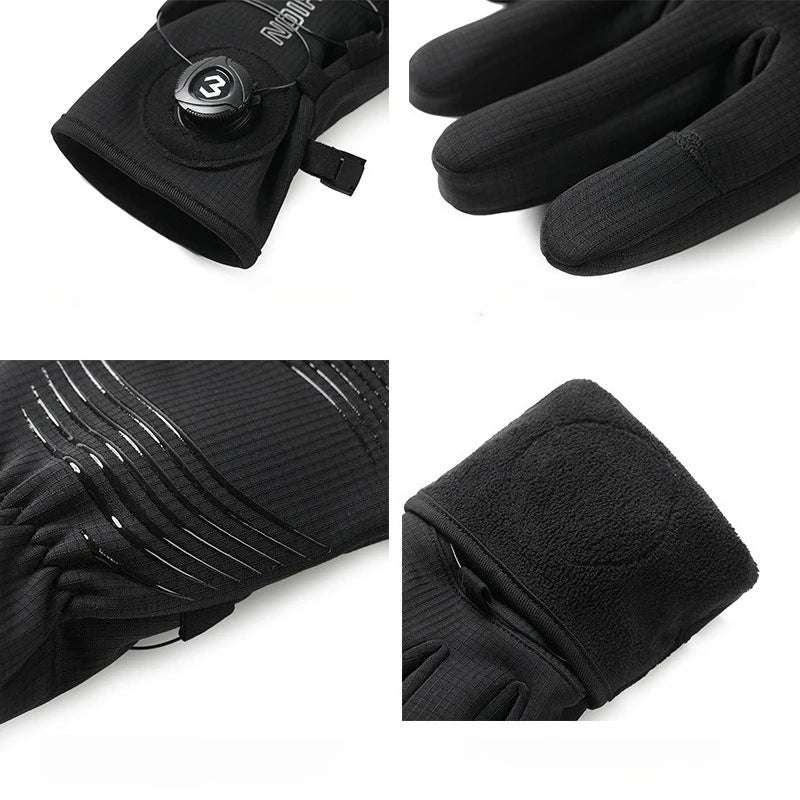 Winter Outdoor Gloves Warm Plush Lined Anti Slip Windproof Waterproof Gloves for Driving Cycling Motorcycle Riding