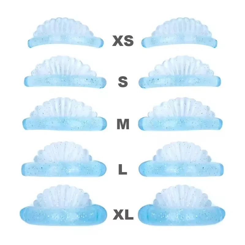 5Pairs Eyelash Perm Pads Silicone Lash Lifting Rods Shell-shape 3D Eyelash Extension Curler Lash Perm Shield Makeup Accessorie