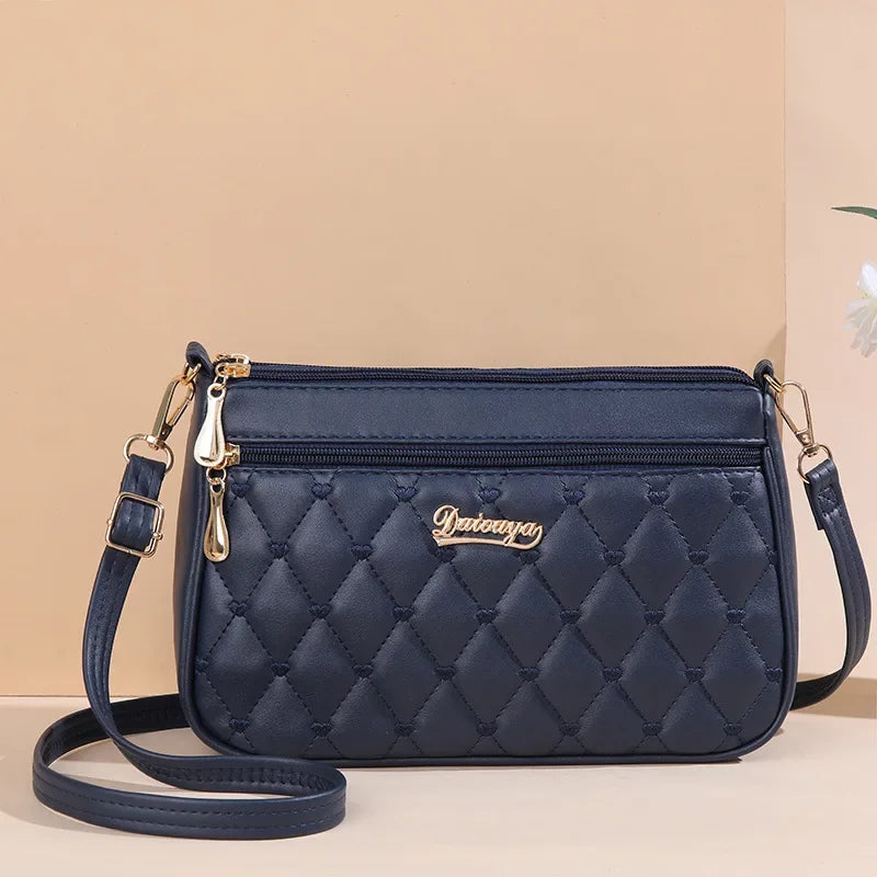 Large Flap Crossbody Bag in Pink