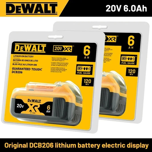100%Original DEWALT 20V 6000mAh battery For DCB606 DCB609 DCB182 DCB205 DCB206 DCB209 power tool battery air transport