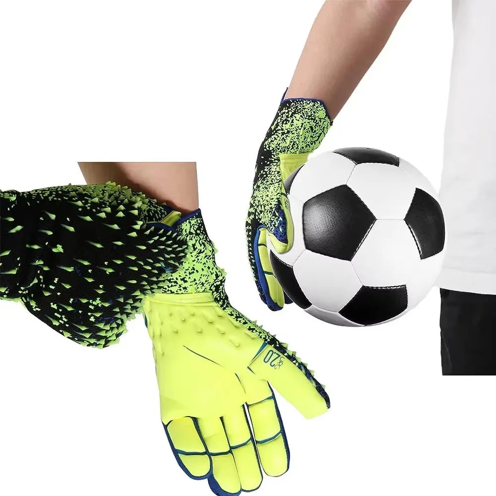 One Pair of Goalkeeper Gloves for Adults and Students, Latex Wear-Resistant and Anti-Slip, for Football Matches and Training