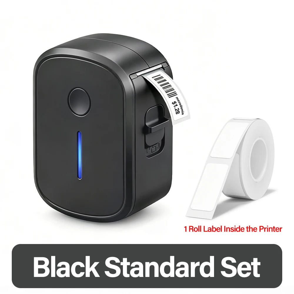 Mini Portable Label Printer Bluetooth Inkless Self-adhesive Labels Thermal Printer Sticker Maker Adhesive Mini Labeling Machine