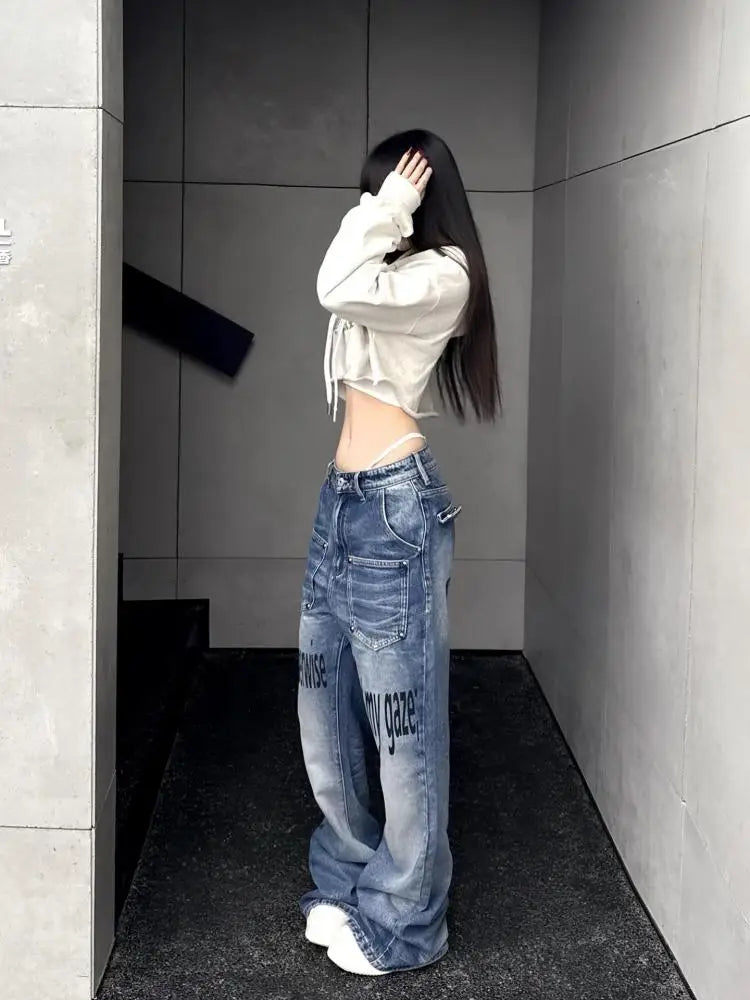 Seeslim Streetwear Graphic T Shirts Women Hooded Print Autumn Tops Korean Fashion 2000s Clothes Y2k Tees Female Clothing T-shirt