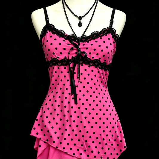 2000s American Vintage Sexy Leopard Camis Y2k Harajuku Slim Lace Patchwork Tanks Summer Streetwear Beach Party Sleeveless Tops