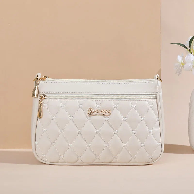 Large Flap Crossbody Bag in Pink