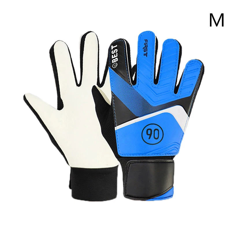 1 Pair Kids Soccer Goalkeeper Gloves Anti-Collision Latex PU Hand Protection Football Accessories for Children