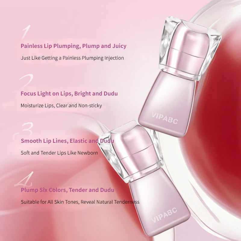 Water Light Crystal Gloss Lip Tint — Autumn/Winter Hydrating Formula, Mirror-Gloss Finish, Youthful Plumping Effect