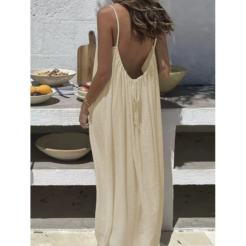 Strapless Loose Lounge Maxi Dress