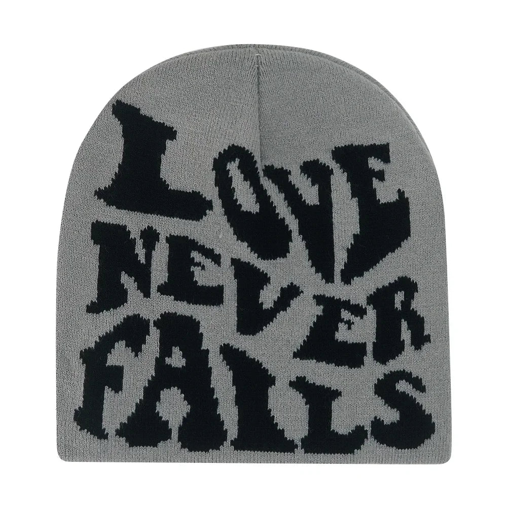 Y2K Letter Knitted Winter Autumn Beanie Cap Men Women Kanye Beanies Gorras Hombre Top Warm Skiing Hat Ear Hats Hip Hop Skullcap