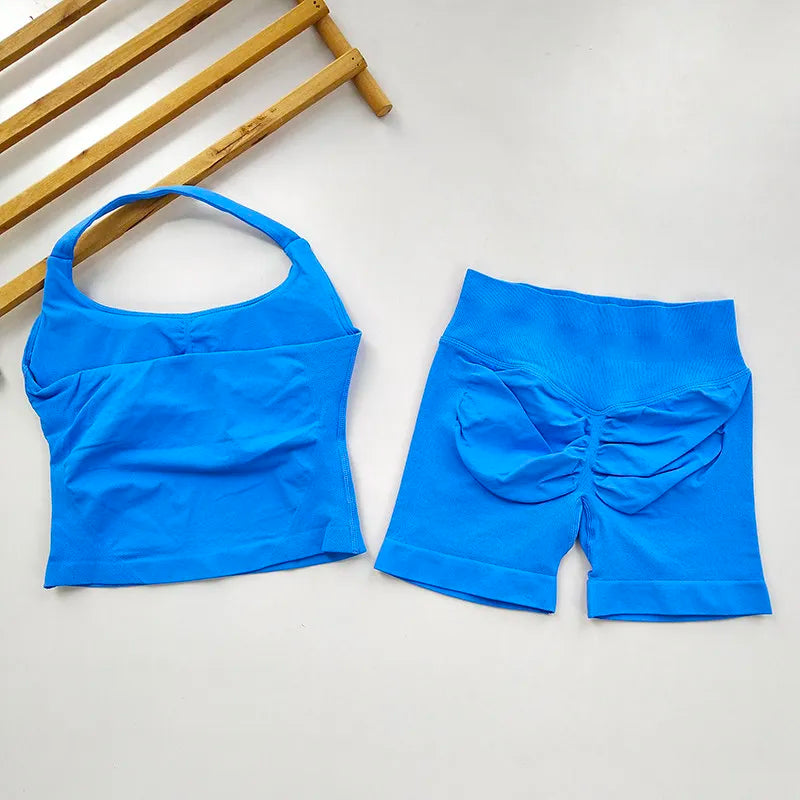Open Back Longline Yoga Set, 2 Piece