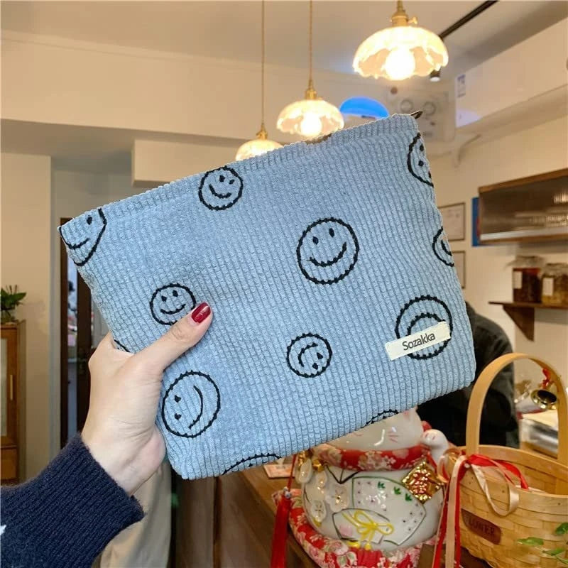 Makeup Bag Large Checkered Cosmetic Bag Capacity Travel Toiletry Bag