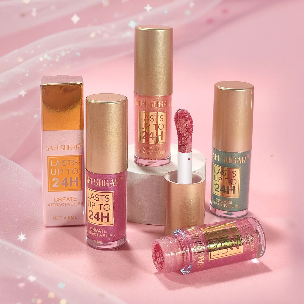 Shiny and Delicate Lip Gloss, Long-Lasting and Not Easily Smudged, Naturally Glossy Lip Gloss