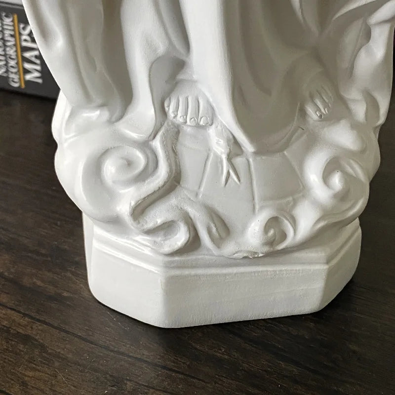Our Lady of Lourdes Blessed Virgin Mother Mary Catholic Religious Gift Resin Figurine Statue Holy Home Christmas Decorations