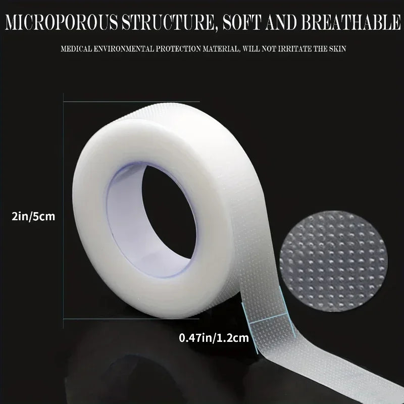 Transparent Micropore Breathable Fabric Eyelash Tape 9M 10 Yards Per Roll Gentle Adhesive Tape For Lash Extension Salon DIY Beauty Accessory